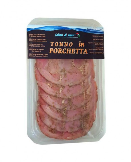 Affettato Tonno in porchetta - skin 70g - scadenza 33gg - Salumi di Mare