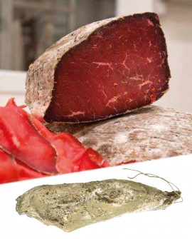 196,02 € Bresaola di Limousine Valchiavenna artigianale - sottovuoto intera 4 kg - stagionatura 35gg - Brisval Bresaole Carni...