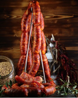 6,36 € Salsiccia di Monte San Biagio Barzotta Piccante vaschetta 500g - Salumi Grufà