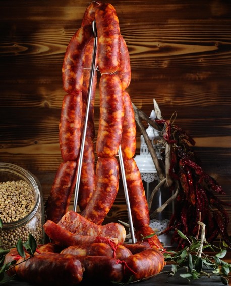 6,36 € Salsiccia di Monte San Biagio Barzotta Piccante vaschetta 500g - Salumi Grufà