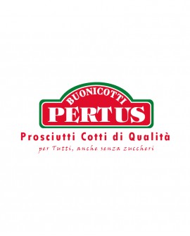 Metà Pancetta cotta DELIZIA alta qualità nazionale con PEPE NERO 2,5 Kg - Buoni Cotti PERTUS